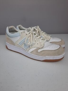 New Balance 480 Gender Inclusive Basketball Shoes Sea Salt Ice Blue Men's 10.5